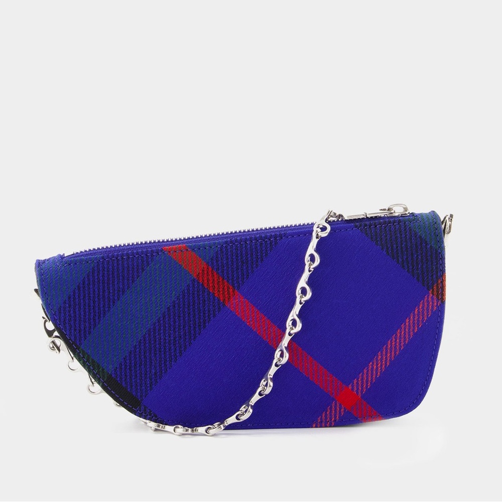 BURBERRY

Micro Shield Wallet On Chain - Burberry - Synthetic - Blue